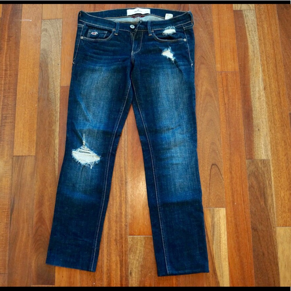 Gold accent denim jeans